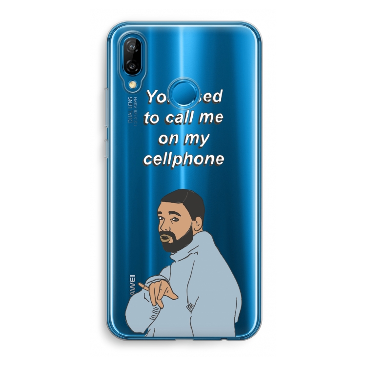 Hotline bling: Huawei P20 Lite Transparant Hoesje
