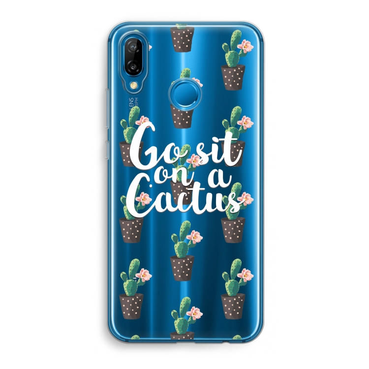 Cactus quote: Huawei P20 Lite Transparant Hoesje
