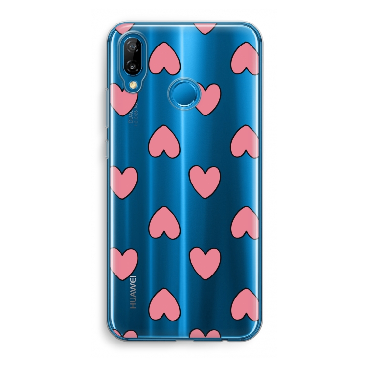 Ondersteboven verliefd: Huawei P20 Lite Transparant Hoesje