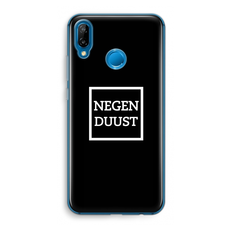 Negenduust black: Huawei P20 Lite Transparant Hoesje