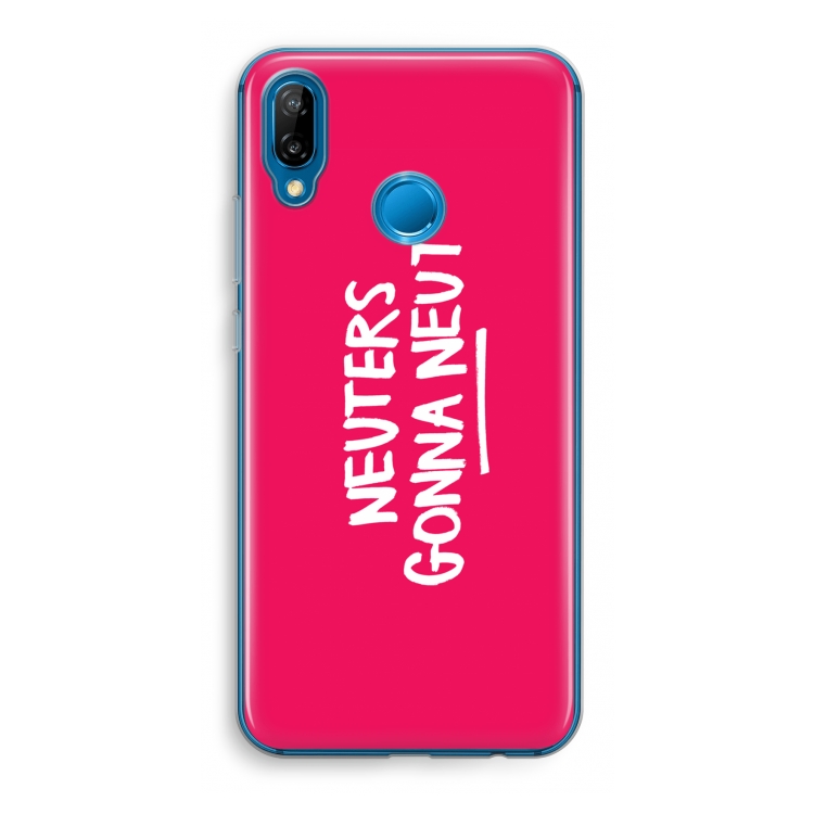Neuters (roze): Huawei P20 Lite Transparant Hoesje