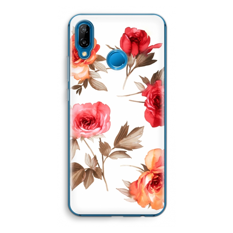 Roosjes: Huawei P20 Lite Transparant Hoesje