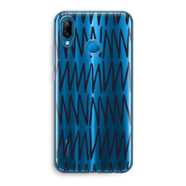 CaseCompany Marrakech Zigzag: Huawei P20 Lite Transparant Hoesje