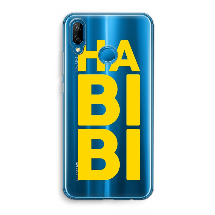 Habibi Blue: Huawei P20 Lite Transparant Hoesje