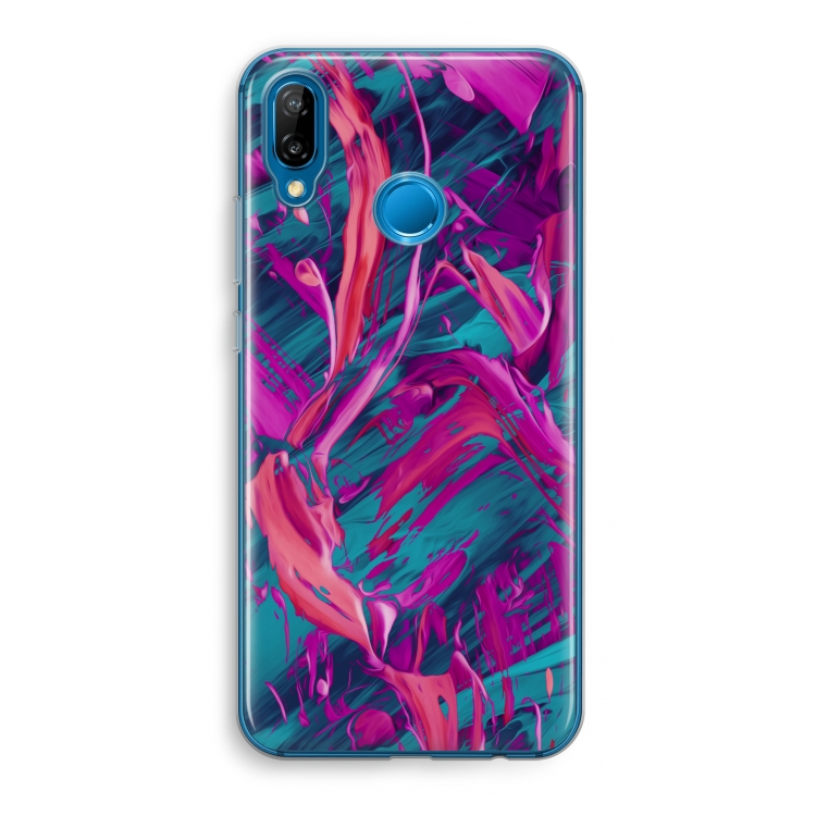 Pink Clouds: Huawei P20 Lite Transparant Hoesje