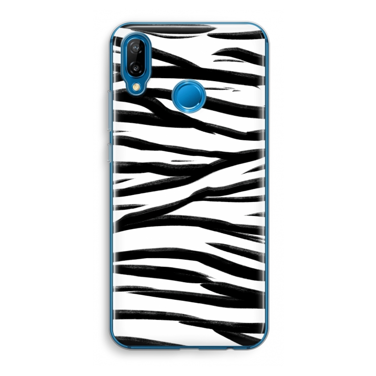 Zebra pattern: Huawei P20 Lite Transparant Hoesje