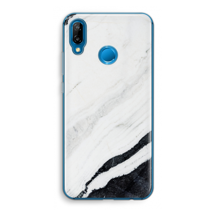 Elegante marmer: Huawei P20 Lite Transparant Hoesje