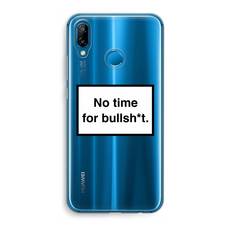 No time: Huawei P20 Lite Transparant Hoesje