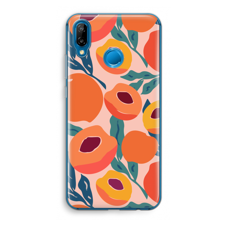 Perzik: Huawei P20 Lite Transparant Hoesje