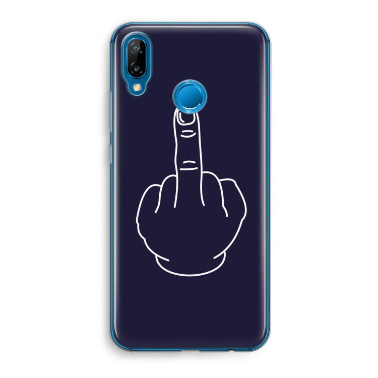F**k U: Huawei P20 Lite Transparant Hoesje