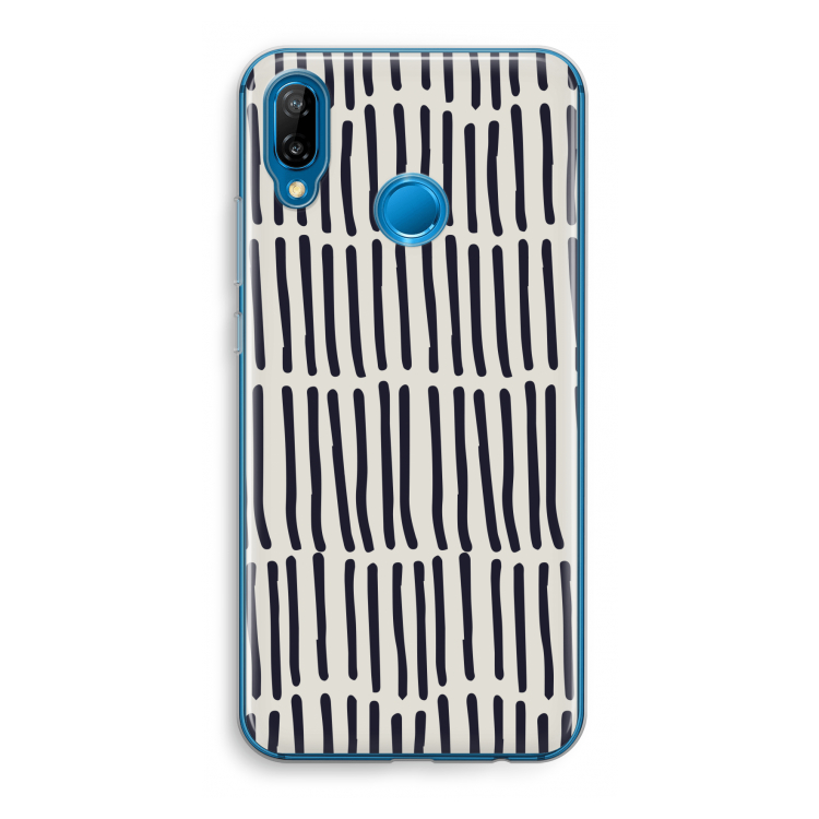 Moroccan stripes: Huawei P20 Lite Transparant Hoesje