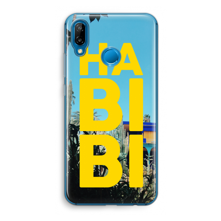 Habibi Majorelle : Huawei P20 Lite Transparant Hoesje