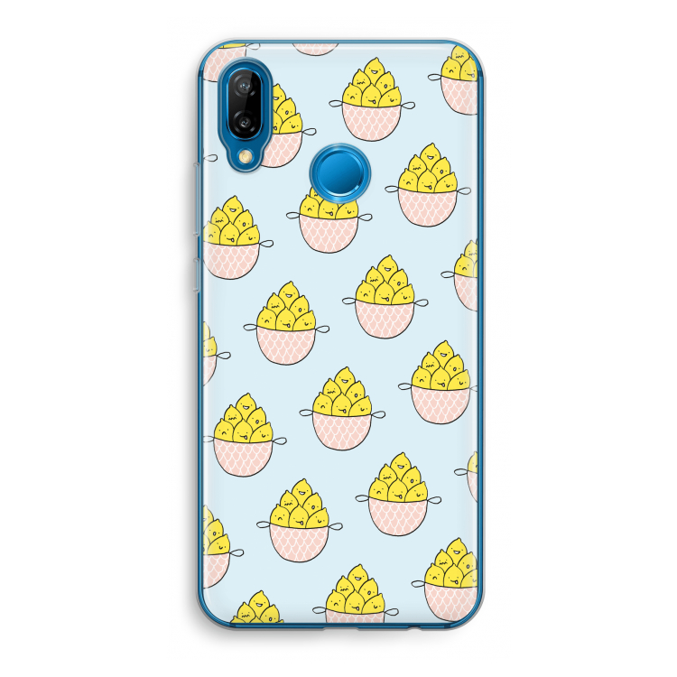 Citroenen: Huawei P20 Lite Transparant Hoesje