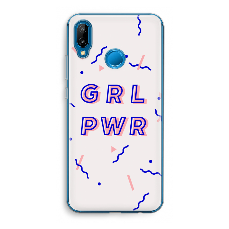 GRL PWR: Huawei P20 Lite Transparant Hoesje