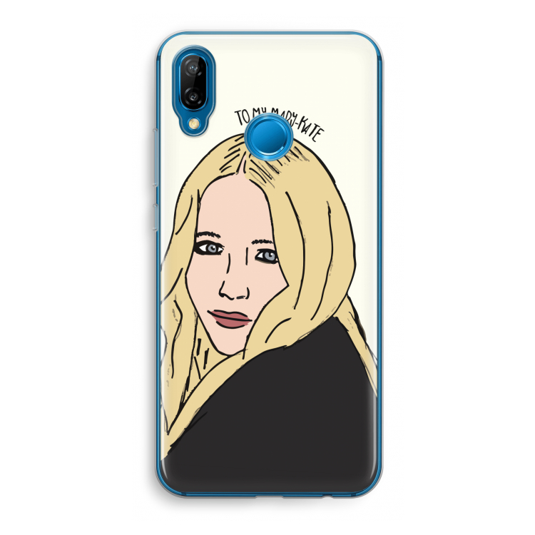 Mary Kate: Huawei P20 Lite Transparant Hoesje