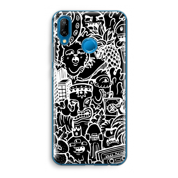 Vexx Black Mixtape: Huawei P20 Lite Transparant Hoesje