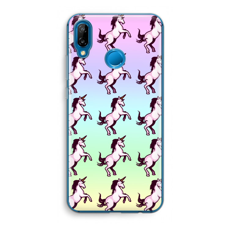 Musketon Unicorn: Huawei P20 Lite Transparant Hoesje
