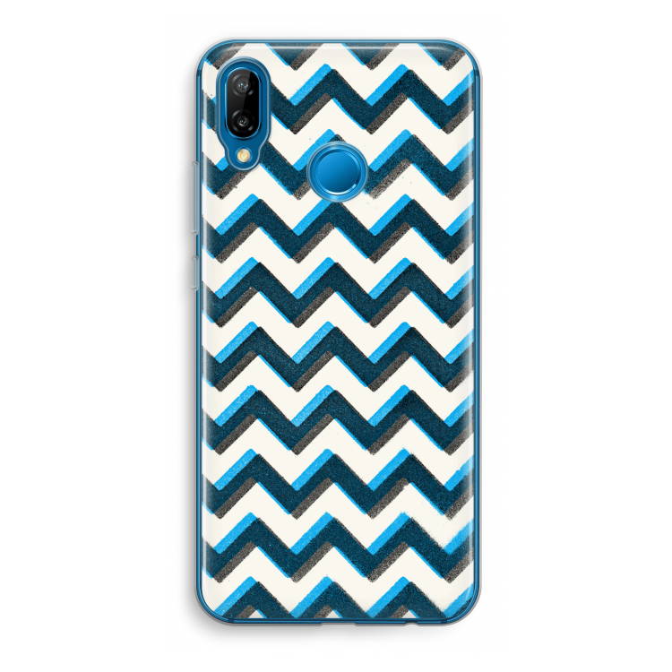 Onderbroken lijn: Huawei P20 Lite Transparant Hoesje