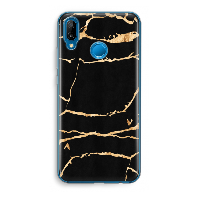 Gouden marmer: Huawei P20 Lite Transparant Hoesje