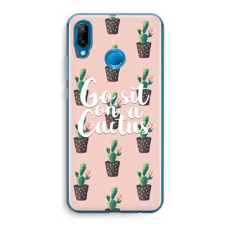 Cactus quote: Huawei P20 Lite Transparant Hoesje