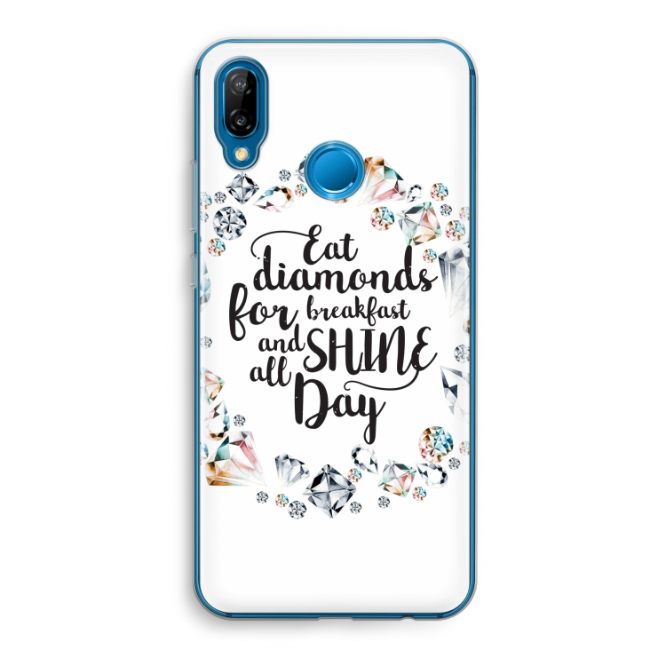 Diamonds: Huawei P20 Lite Transparant Hoesje