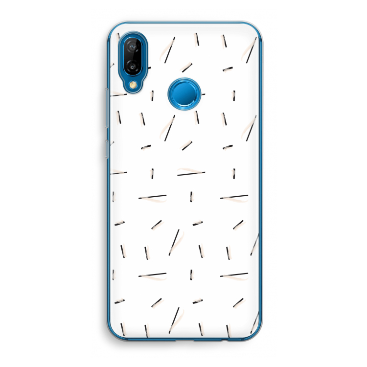 Hipster stripes: Huawei P20 Lite Transparant Hoesje