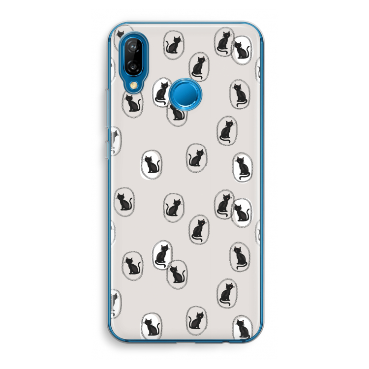 Miauw: Huawei P20 Lite Transparant Hoesje