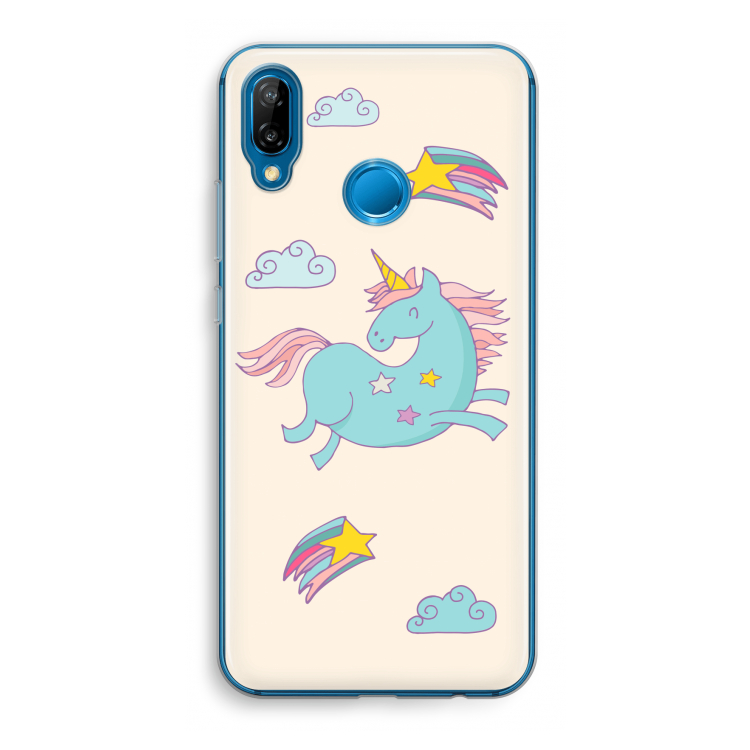 Vliegende eenhoorn: Huawei P20 Lite Transparant Hoesje