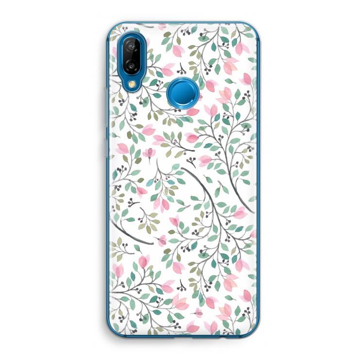 Sierlijke bloemen: Huawei P20 Lite Transparant Hoesje