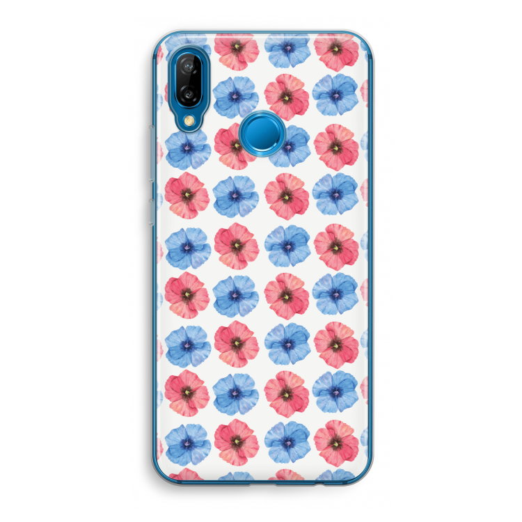 Klaproosjes: Huawei P20 Lite Transparant Hoesje