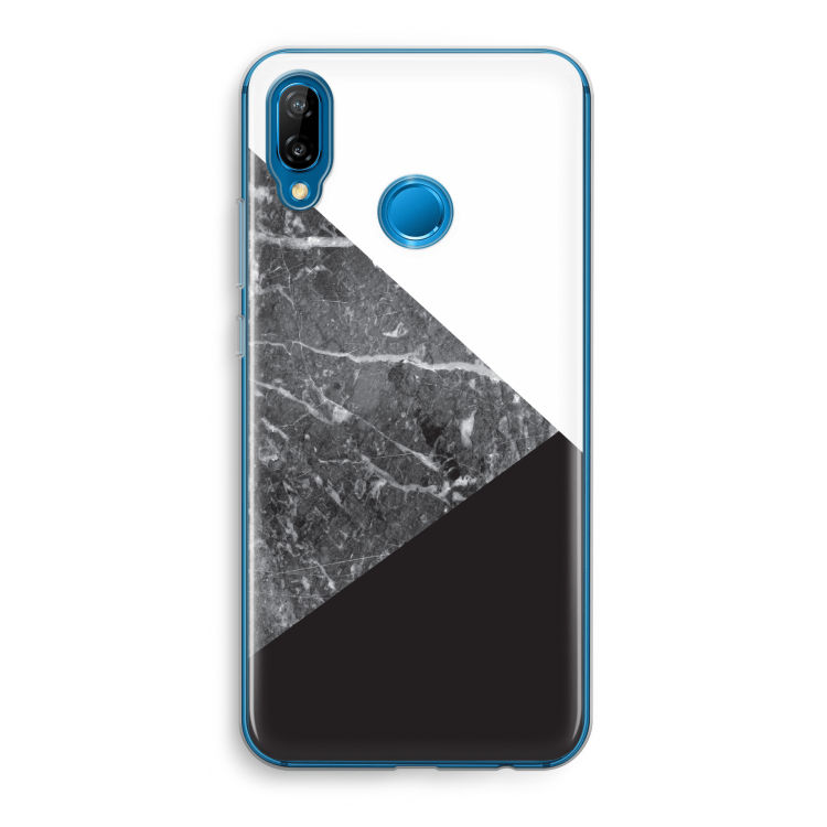 Combinatie marmer: Huawei P20 Lite Transparant Hoesje