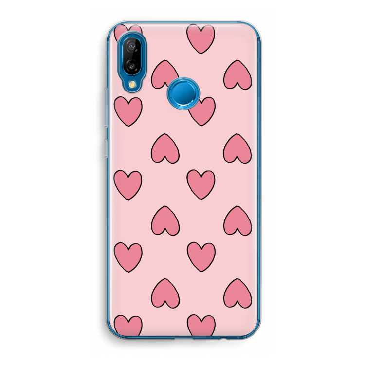 Ondersteboven verliefd: Huawei P20 Lite Transparant Hoesje