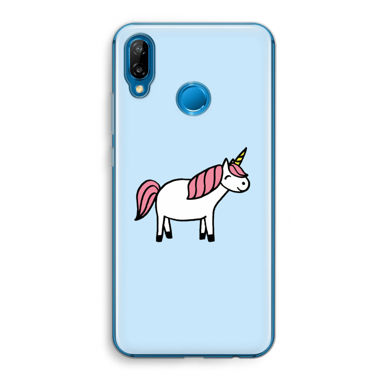 Eenhoorn: Huawei P20 Lite Transparant Hoesje