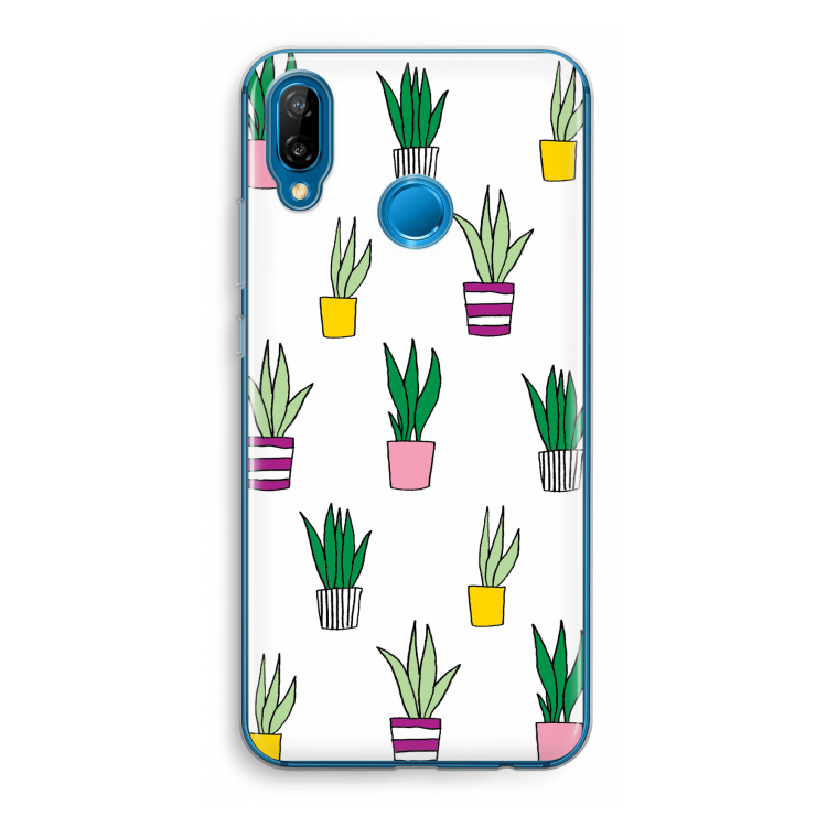 Sanseveria: Huawei P20 Lite Transparant Hoesje