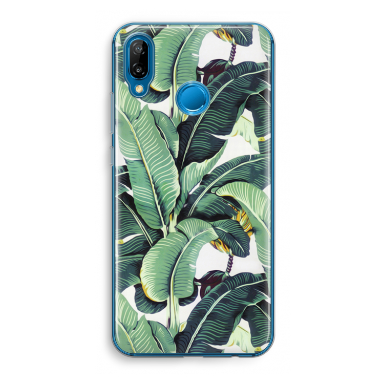 Bananenbladeren: Huawei P20 Lite Transparant Hoesje