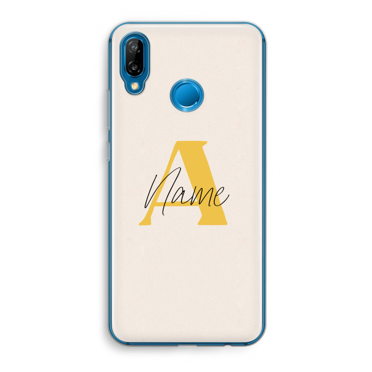 Amber Script: Huawei P20 Lite Transparant Hoesje