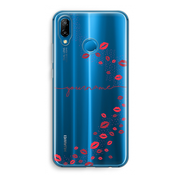 Kusjes: Huawei P20 Lite Transparant Hoesje