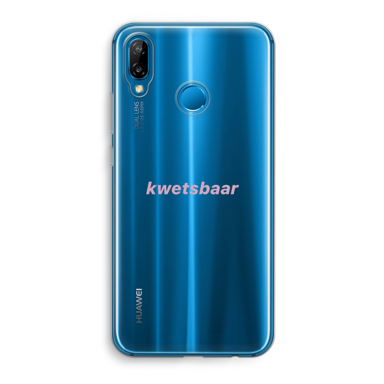 kwetsbaar: Huawei P20 Lite Transparant Hoesje