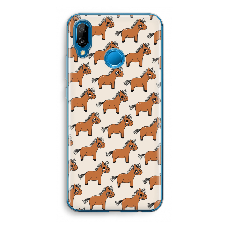 Pony: Huawei P20 Lite Transparant Hoesje