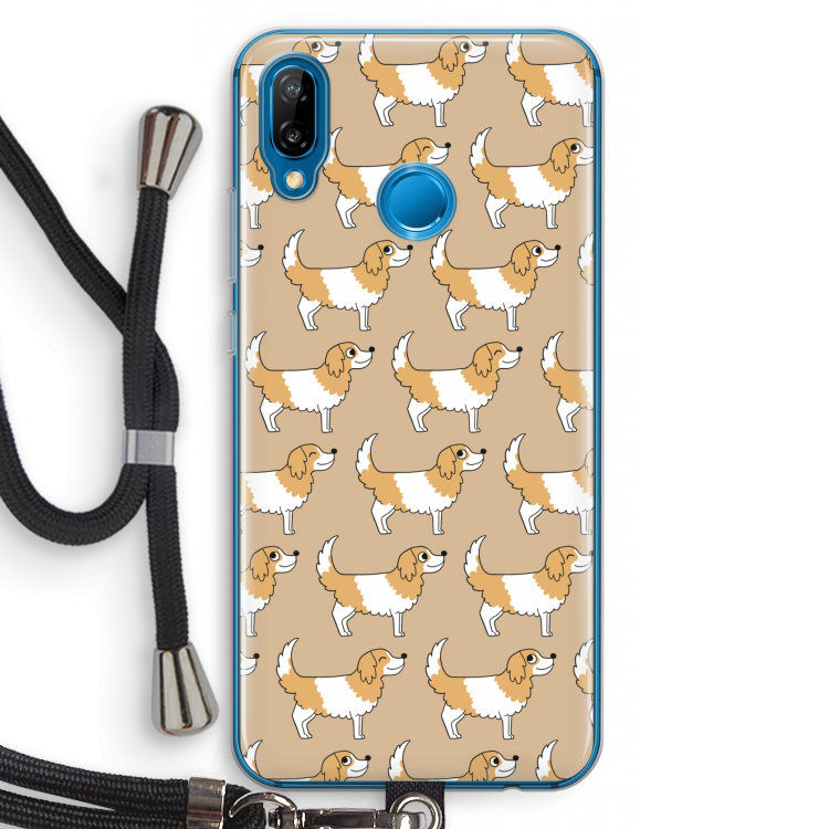Doggy: Huawei P20 Lite Transparant Hoesje met koord