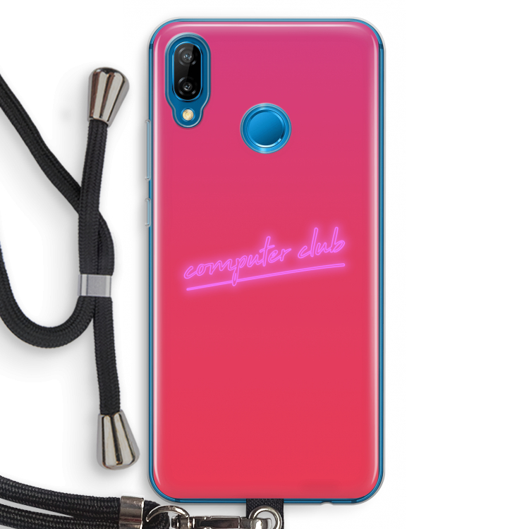 Vice Glow: Huawei P20 Lite Transparant Hoesje met koord