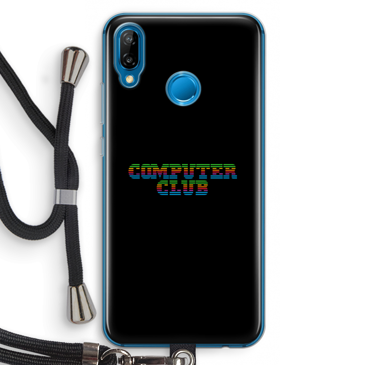 Retro: Huawei P20 Lite Transparant Hoesje met koord