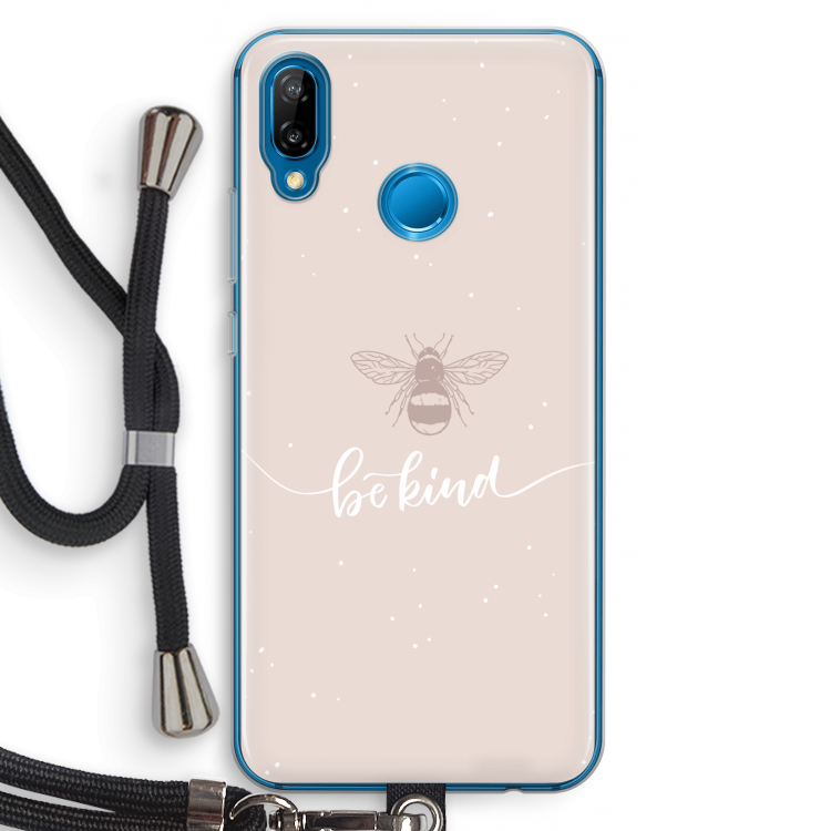 Be(e) kind: Huawei P20 Lite Transparant Hoesje met koord