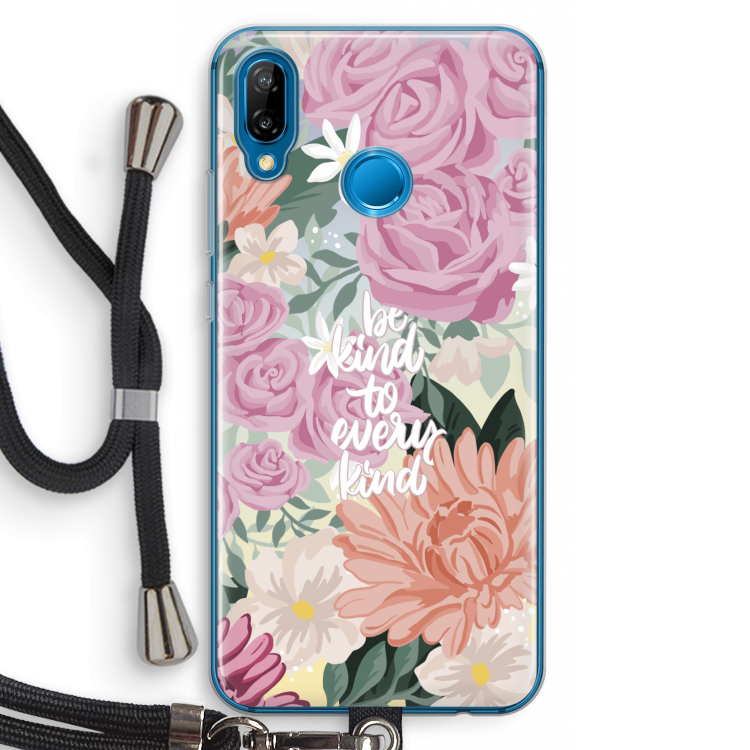 Kindness matters: Huawei P20 Lite Transparant Hoesje met koord