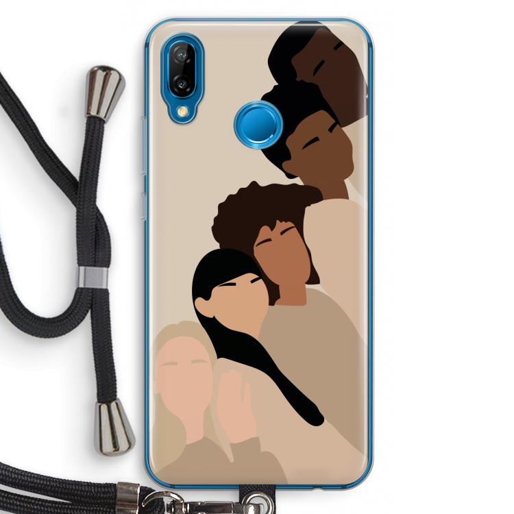 Sweet creatures: Huawei P20 Lite Transparant Hoesje met koord