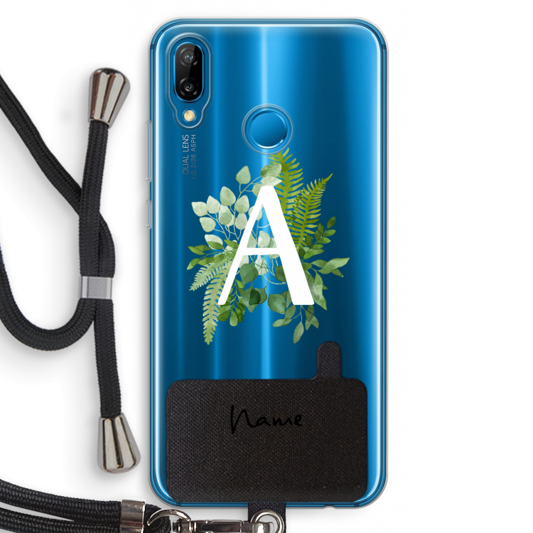 Green Brush: Huawei P20 Lite Transparant Hoesje met koord