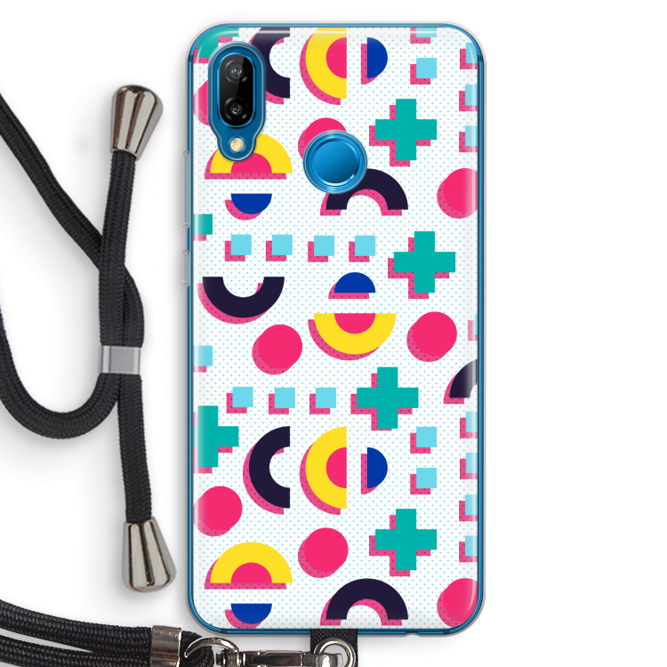 8-bit N°2: Huawei P20 Lite Transparant Hoesje met koord