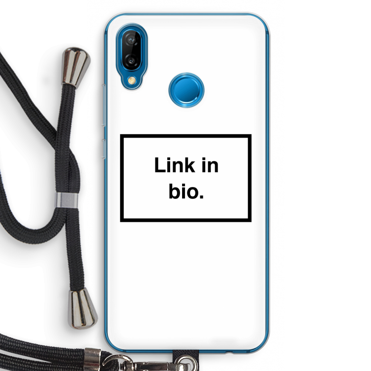 Link in bio: Huawei P20 Lite Transparant Hoesje met koord
