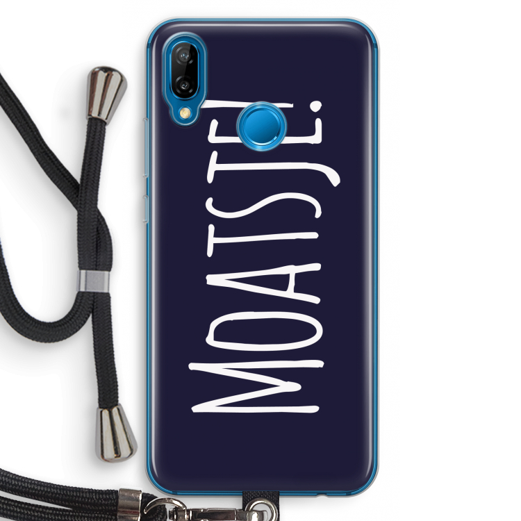 Moatsje!: Huawei P20 Lite Transparant Hoesje met koord