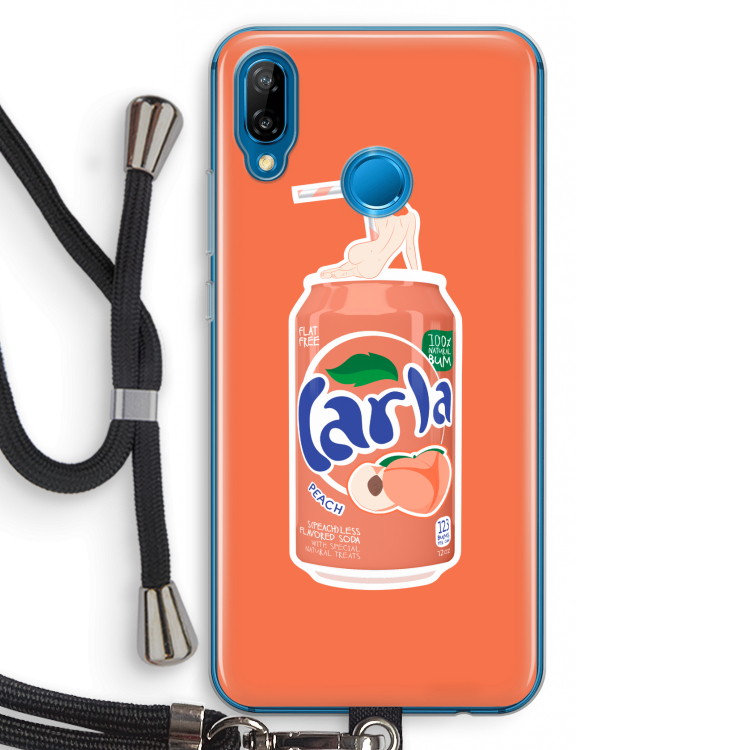 S(peach)less: Huawei P20 Lite Transparant Hoesje met koord